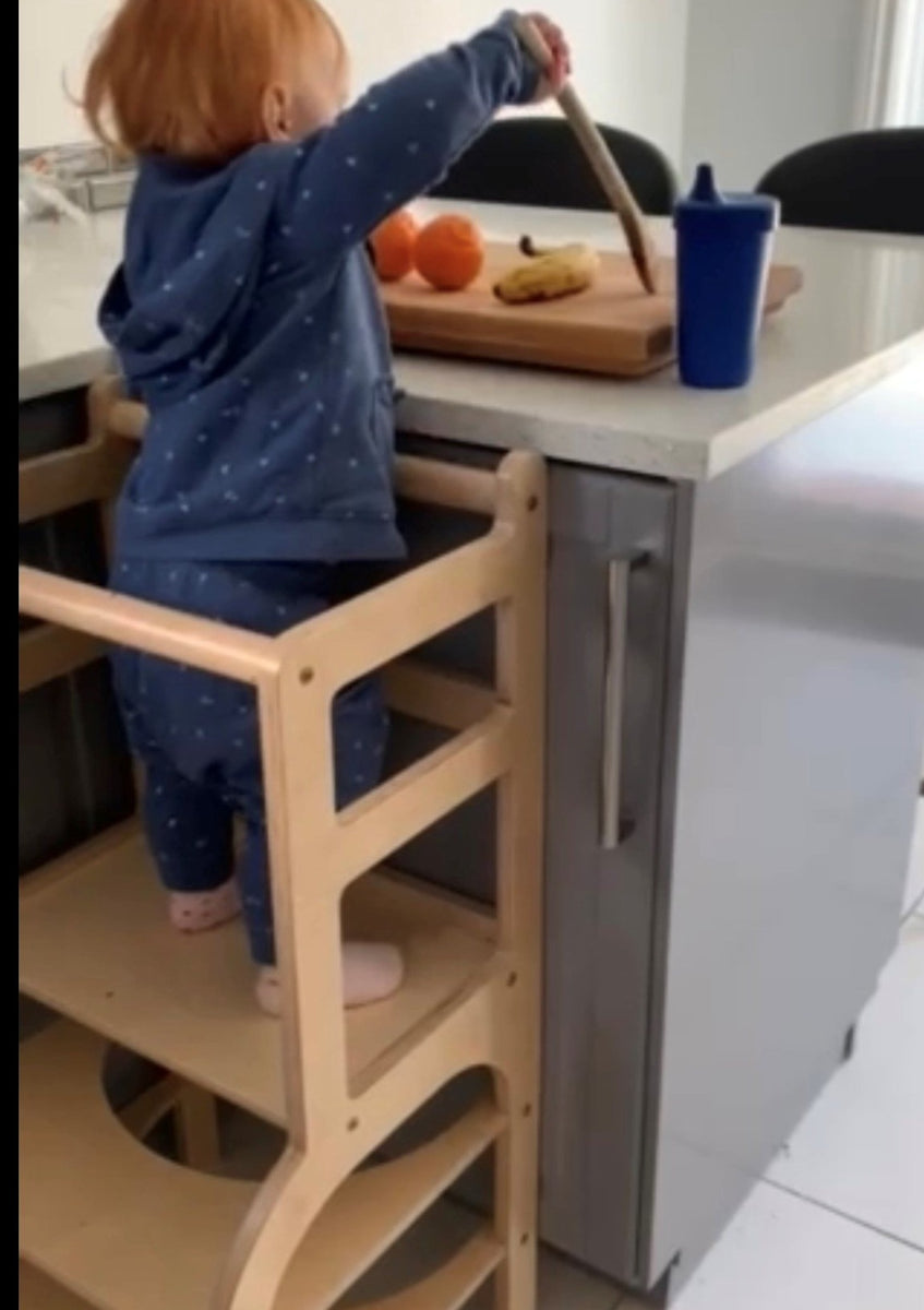 Tour d'apprentissage ou escabeau de cuisine – Art-Montessori-Canusmex