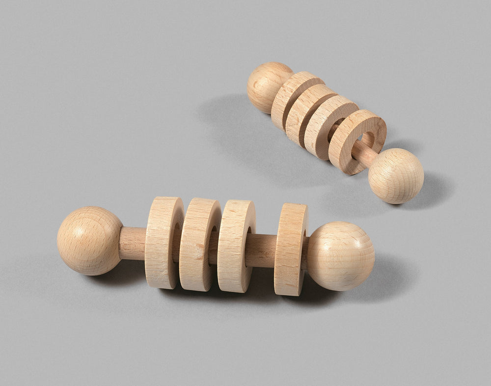 Stem rattle with large discs - Baby