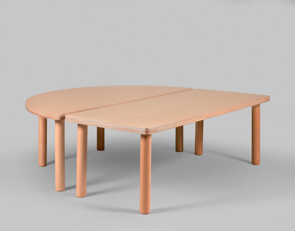 Rectangular table or half-moon table extension