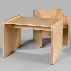 meubles en bois, chaise et table pour enfant, art-montessori-canusmex-Canada
